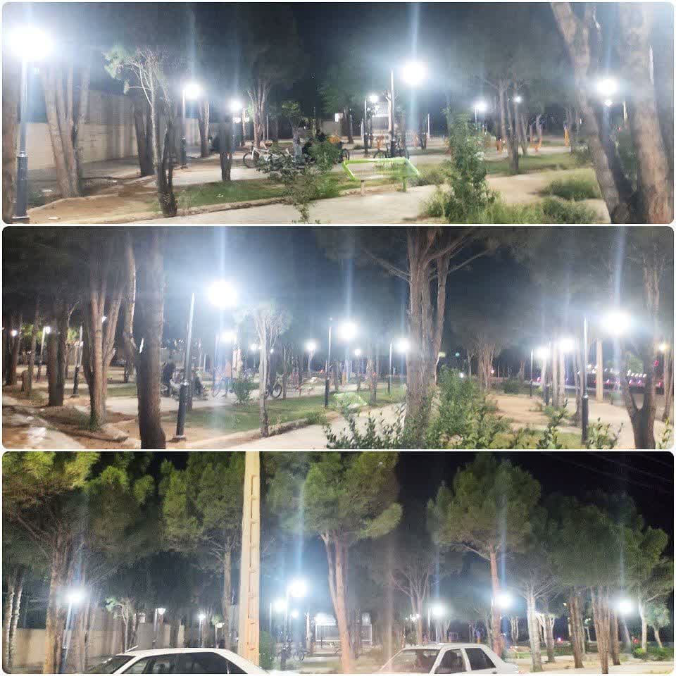 تامین روشنایی پارک قائم