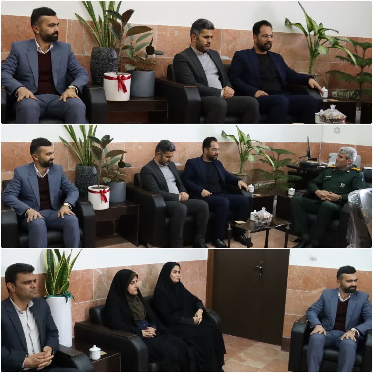 دیدار مجموعه مدیریت شهری جاجرم با فرمانده ناحیه مقاومت بسیج شهرستان