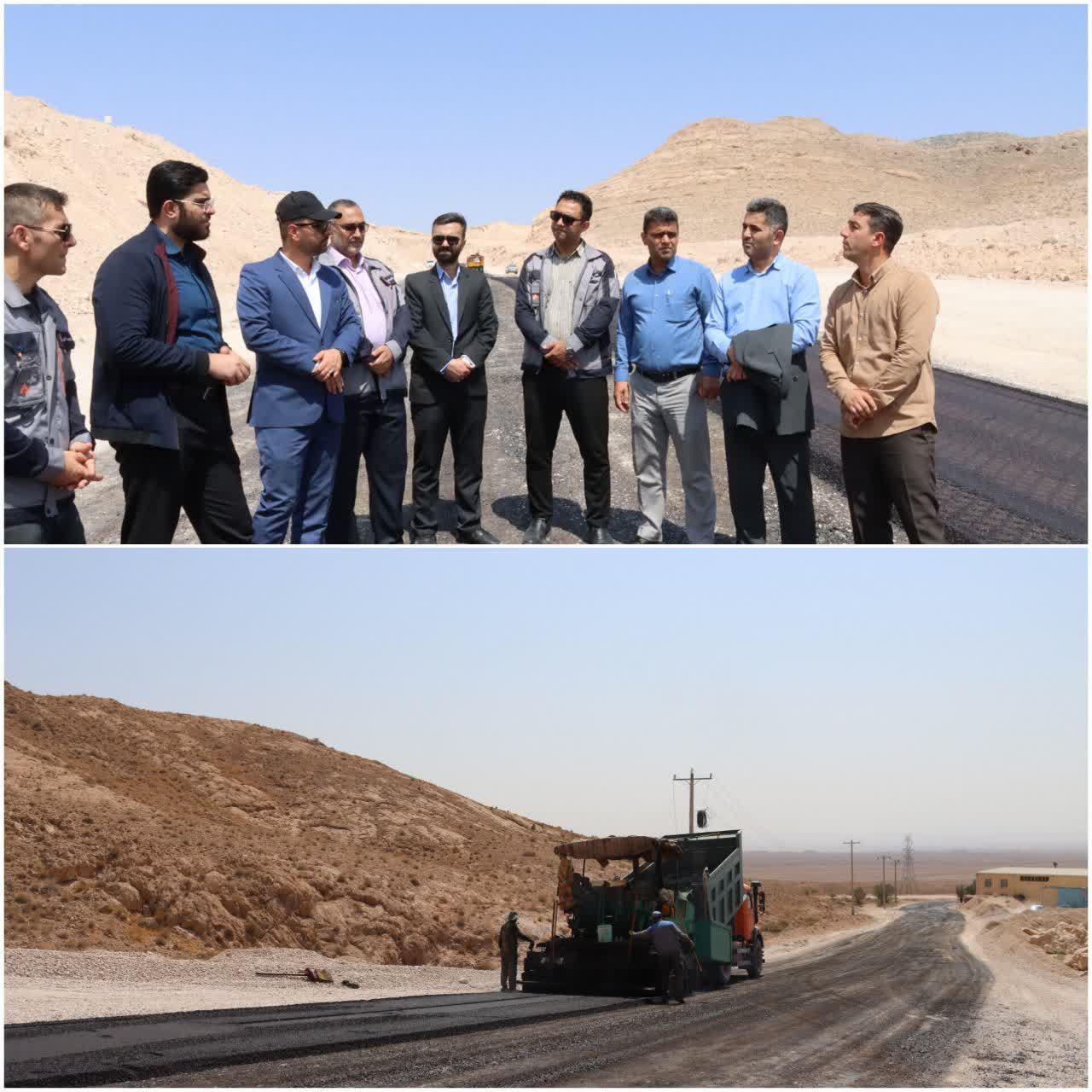 بازدید از عملیات عمرانی آسفالت راه دسترسی تفرجگاه تنگه گزی