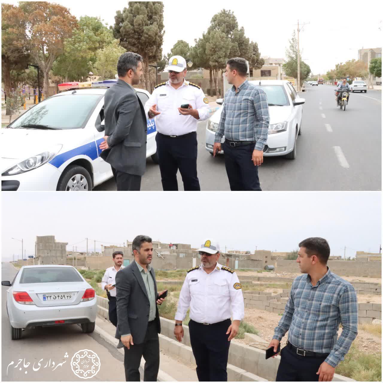 بازدید از سطح شهر و بررسی نواقص ترافیکی