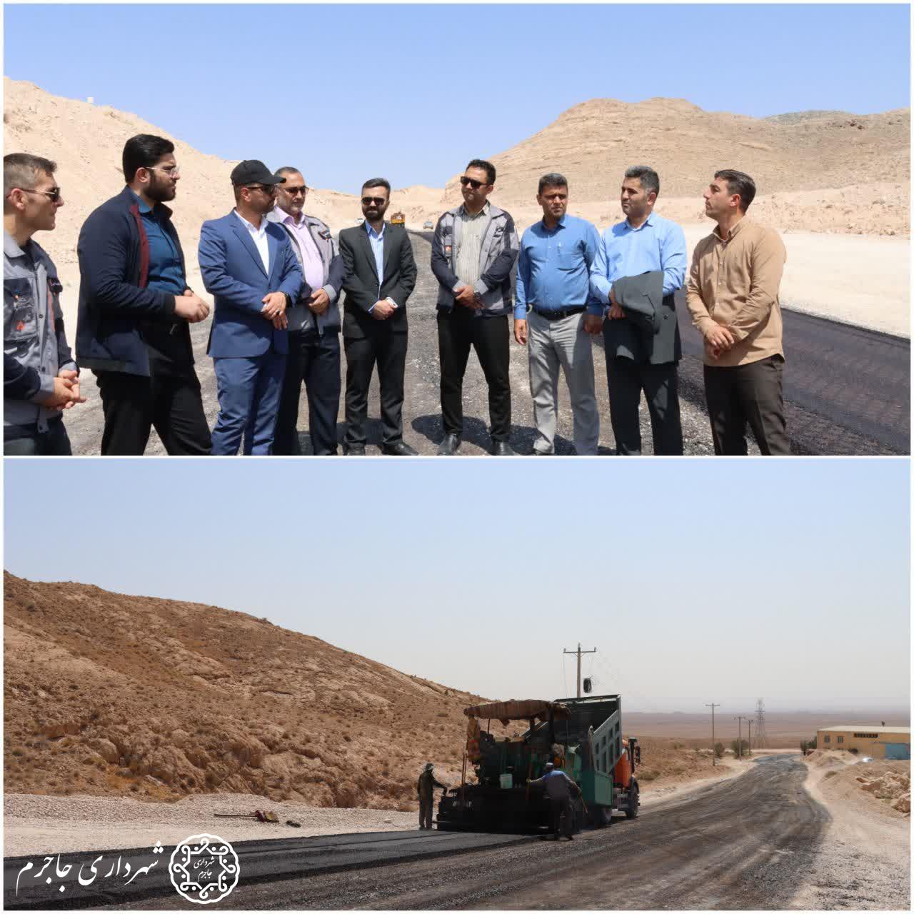 بازدید از عملیات عمرانی آسفالت راه دسترسی تفرجگاه تنگه گزی